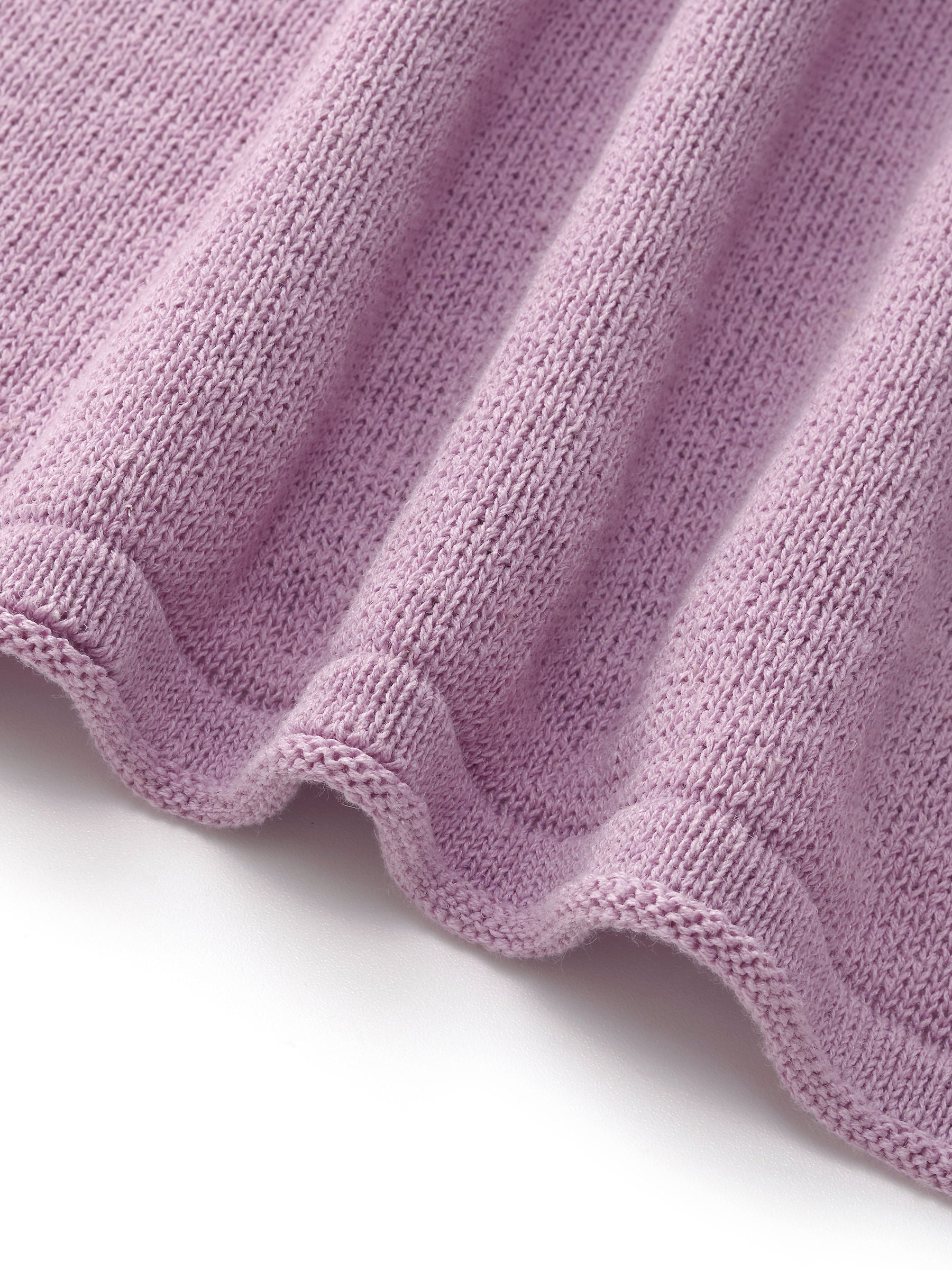 Linen Cotton Blend Women Knit Skirt