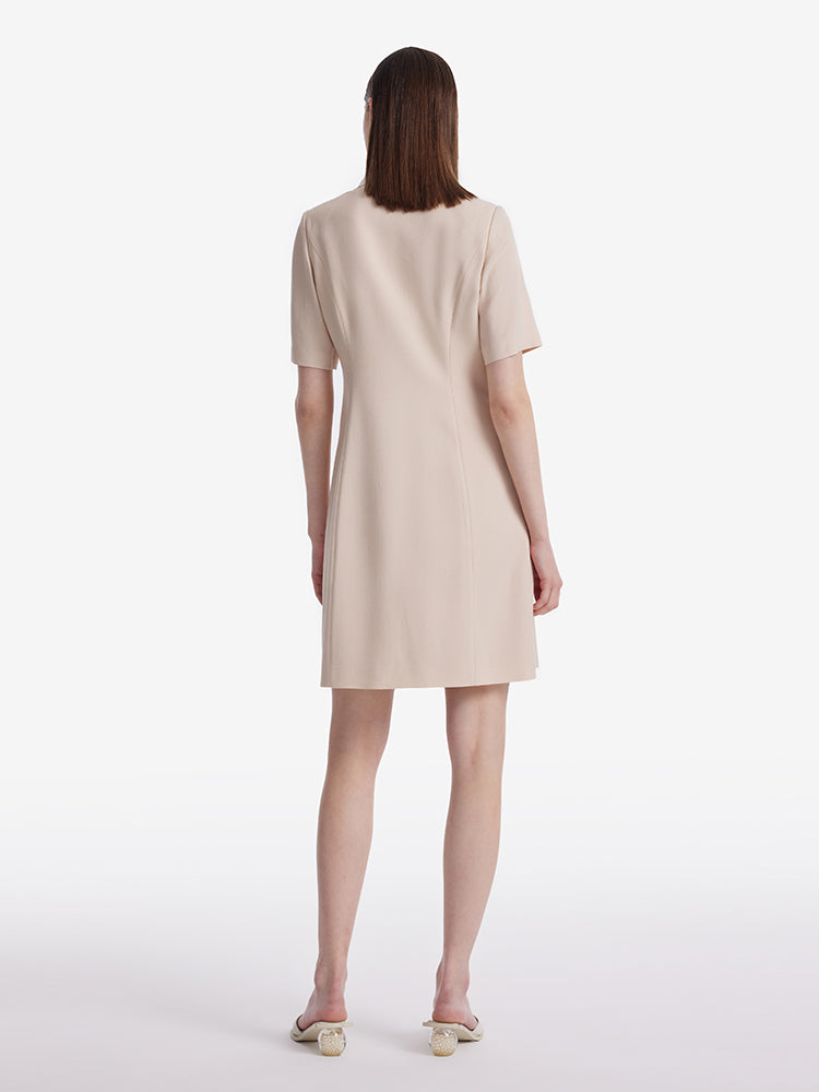 Valmere™ | Mini Dress With Detachable Lace Collar
