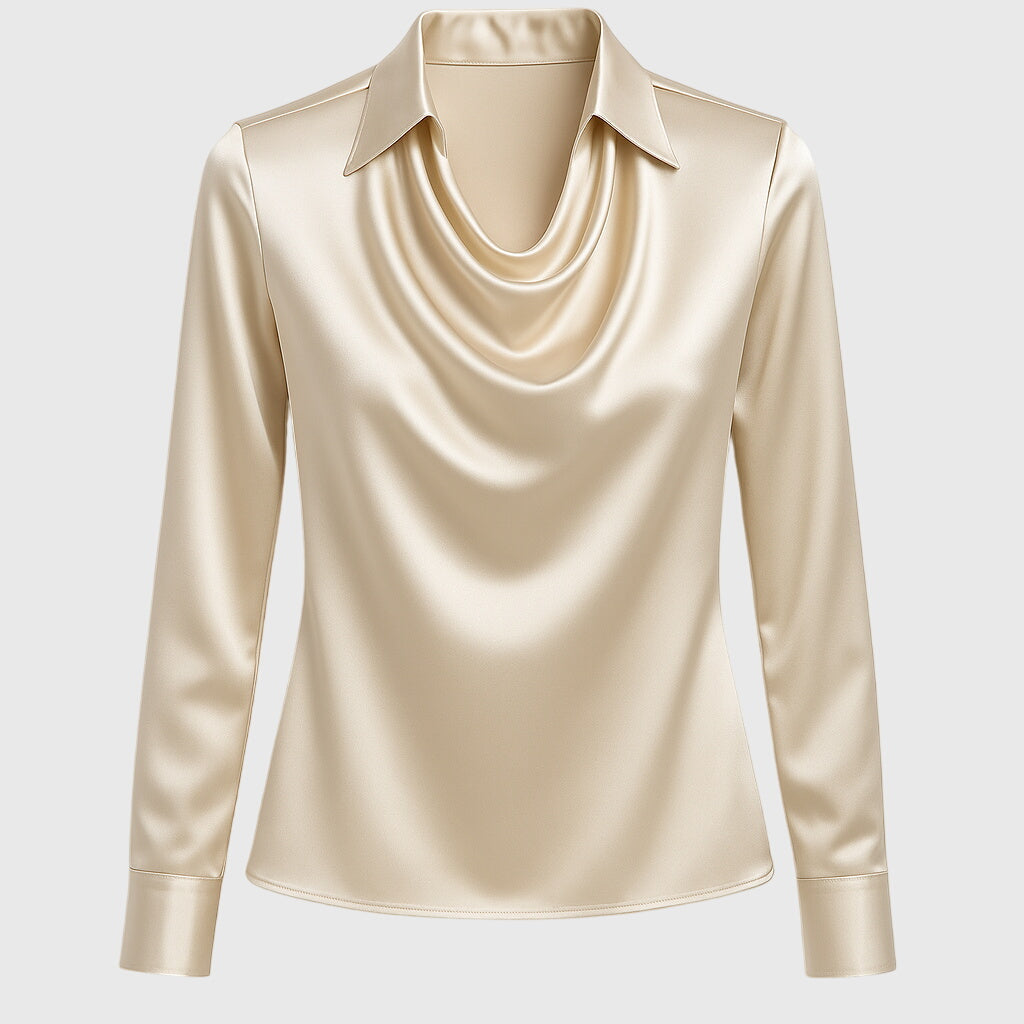 Valmere™ | Sylvie Blouse with Pleated Neckline