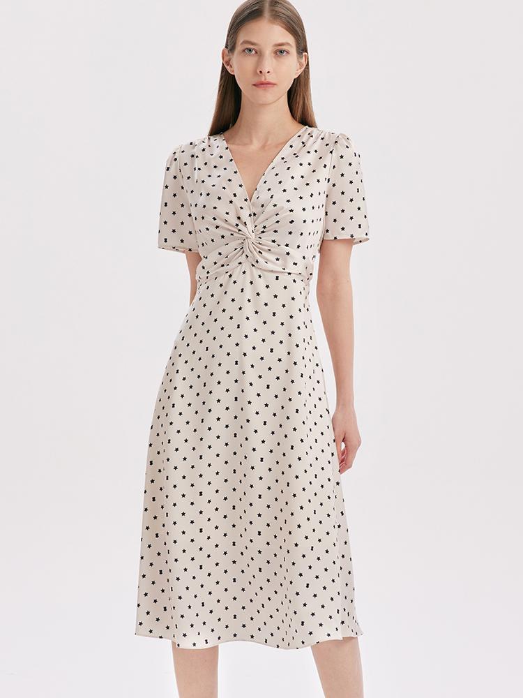 Valmere™ | Polka Dot Midi Dress