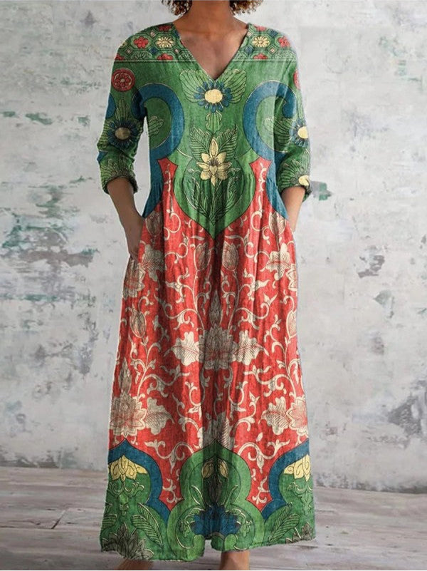 Valmere™ | Celestine Maxi dress with Floral Print