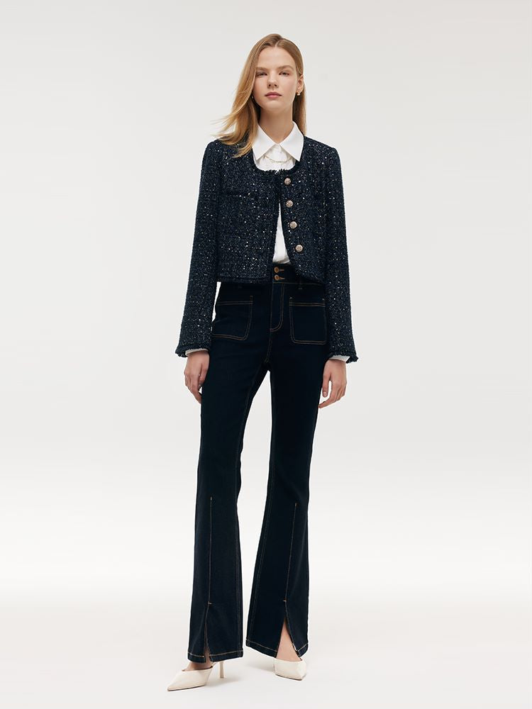 Valmere™ | Wool Blend Crop Jacket