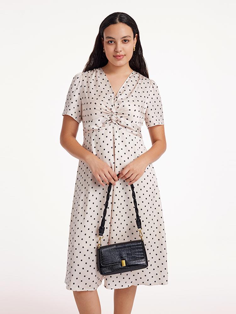 Valmere™ | Polka Dot Midi Dress