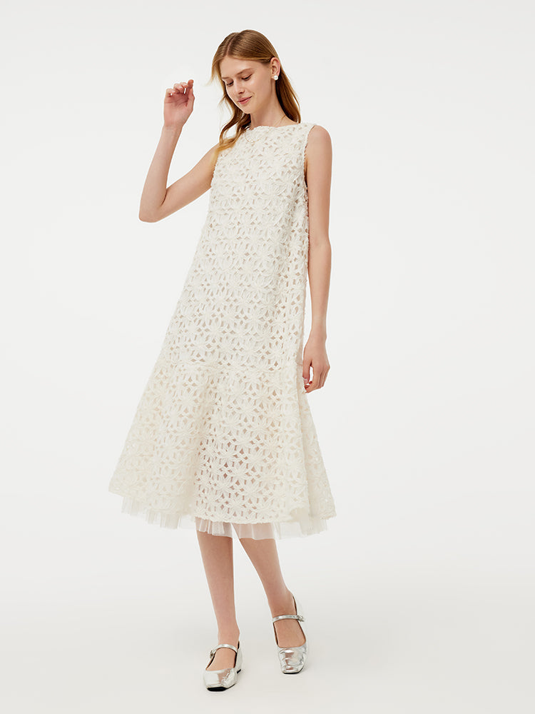 Valmere™ | Vest Midi Dress With Belt