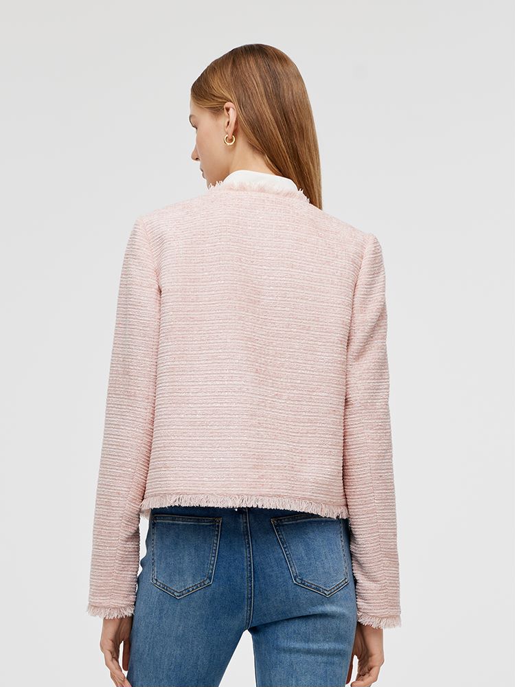 Valmere™ | Collarless Crop Jacket