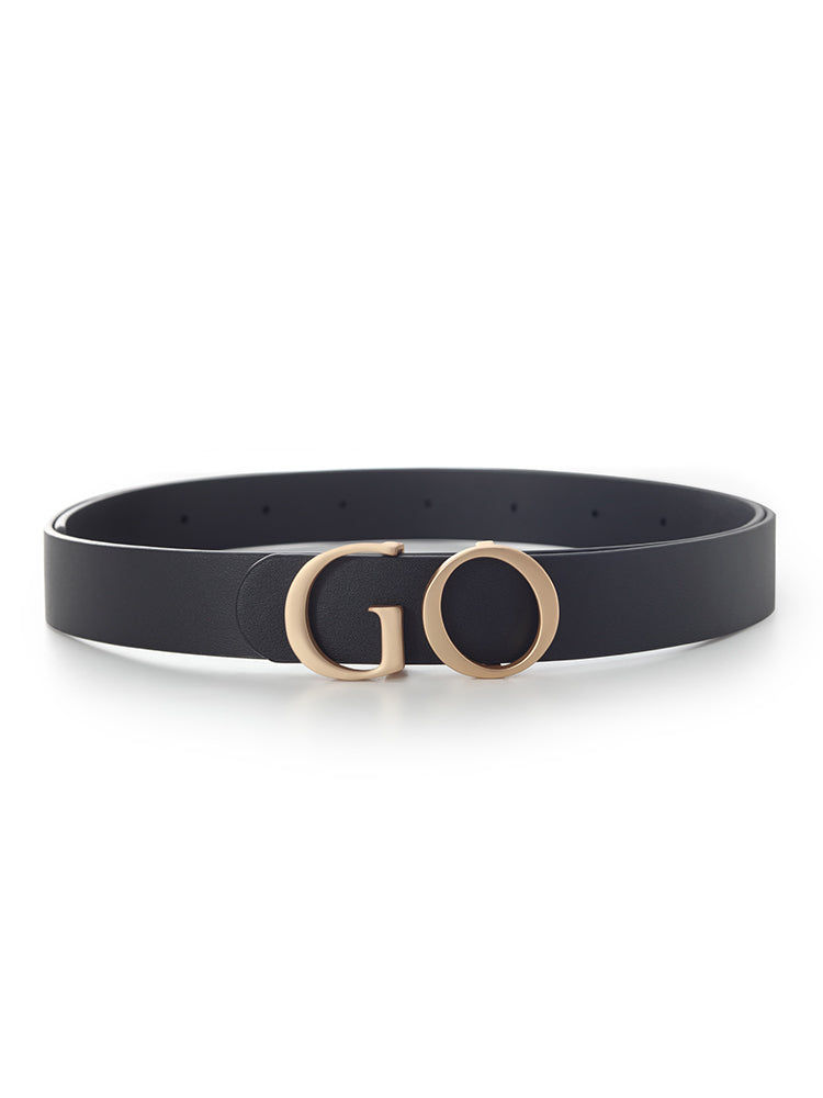 Valmere™ | GO Letter Middle Size Women Leather Belt