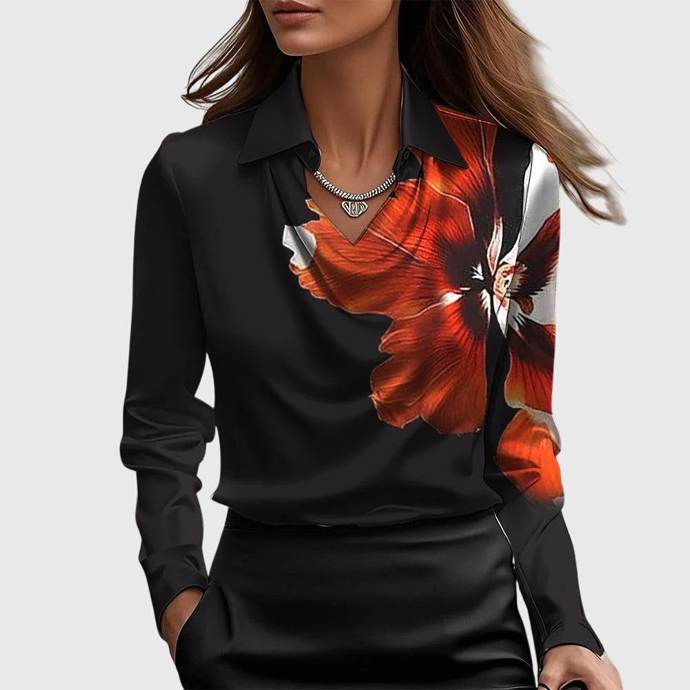 Valmere™ | Sylvie Blouse with Pleated Neckline