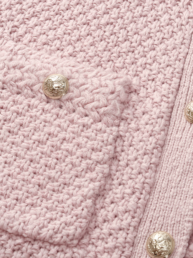 Valmere™ | Round Neck Knitted Women Cardigan