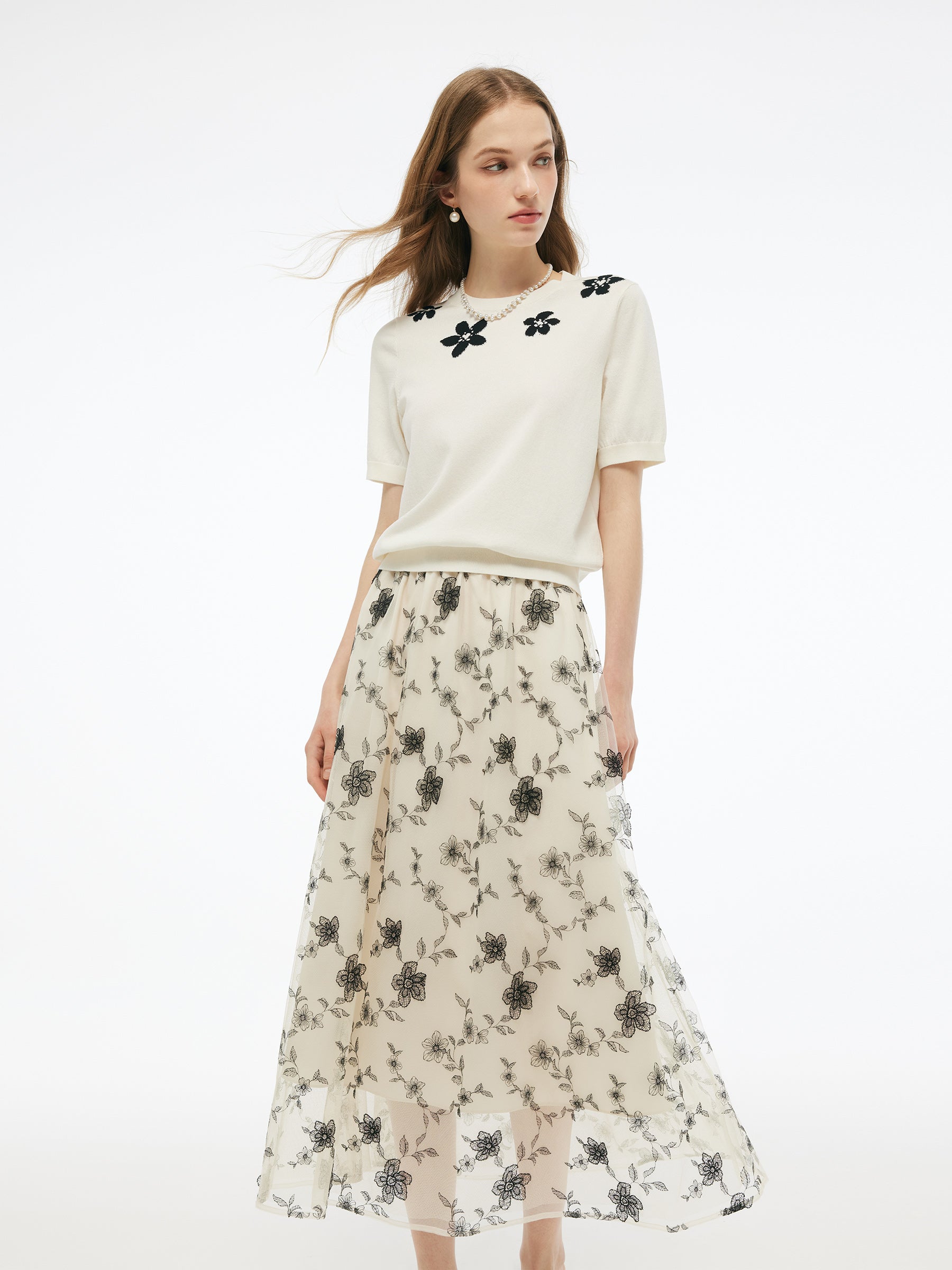 Valmere™ | Tencel Blend Floral Knit Top
