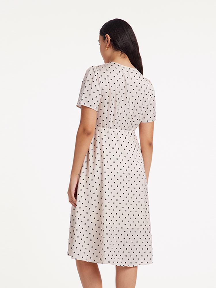 Valmere™ | Polka Dot Midi Dress