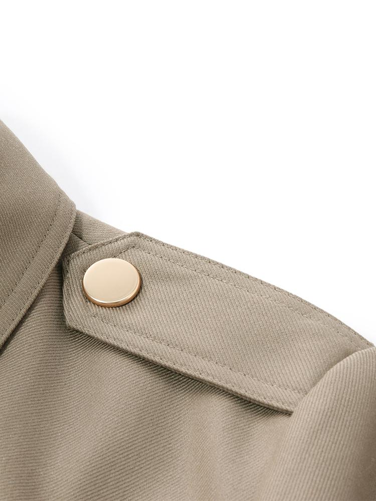 Valmere™ | Woolen Trench Coat With Belt