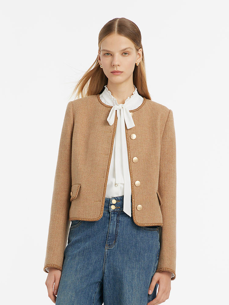 Valmere™ | Washable Wool Round Neck Jacket