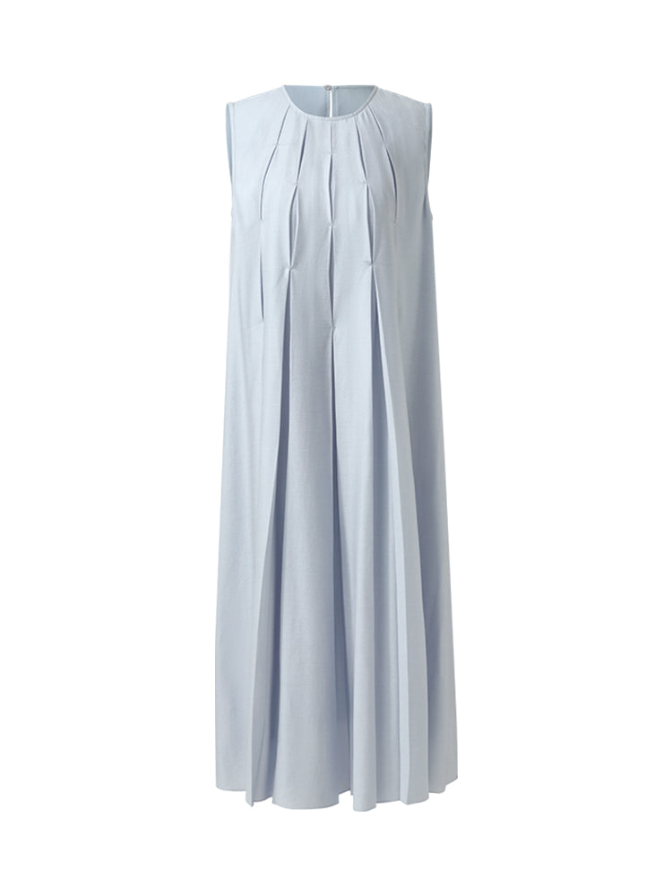 Valmere™ | Acetate A-Line Midi Dress