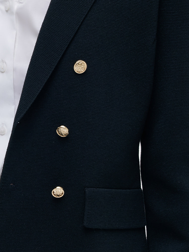 Valmere™ |Stretch Lapel Knit Blazer