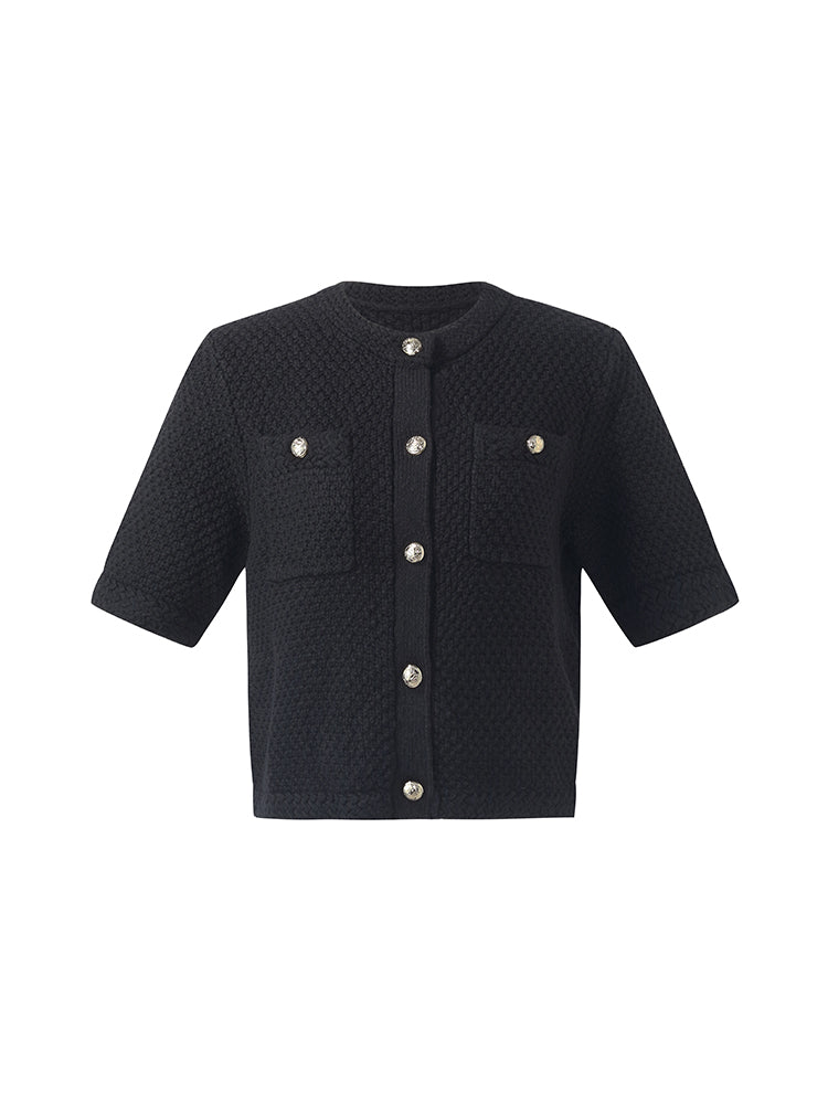Valmere™ | Round Neck Knitted Women Cardigan