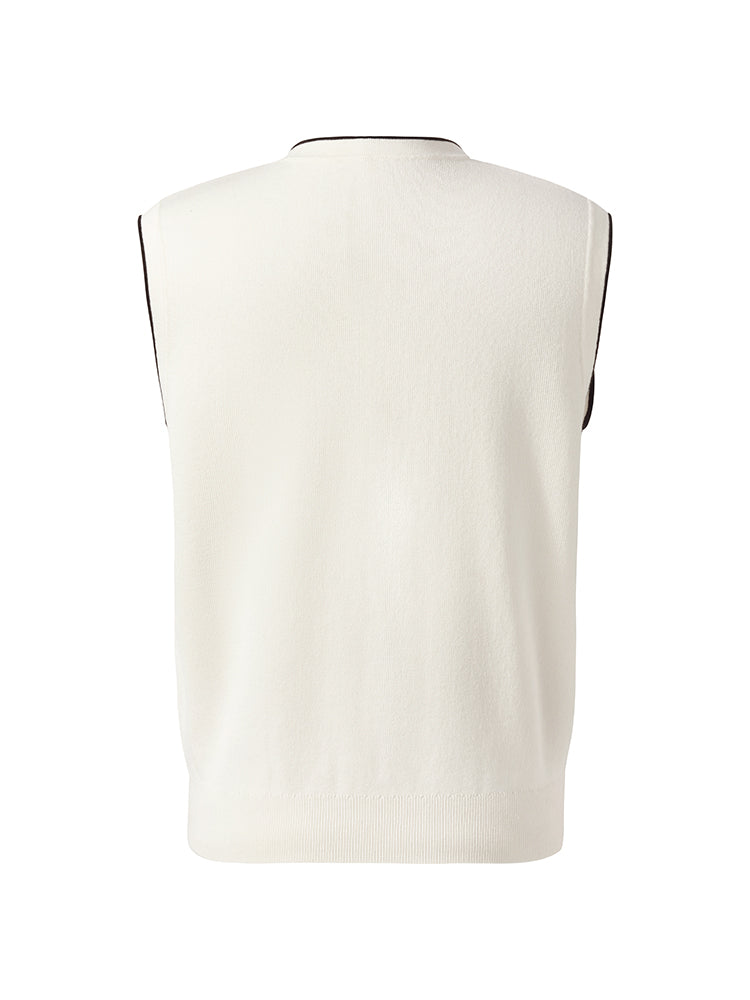 Valmere™ | Contrast Trim Knit Vest