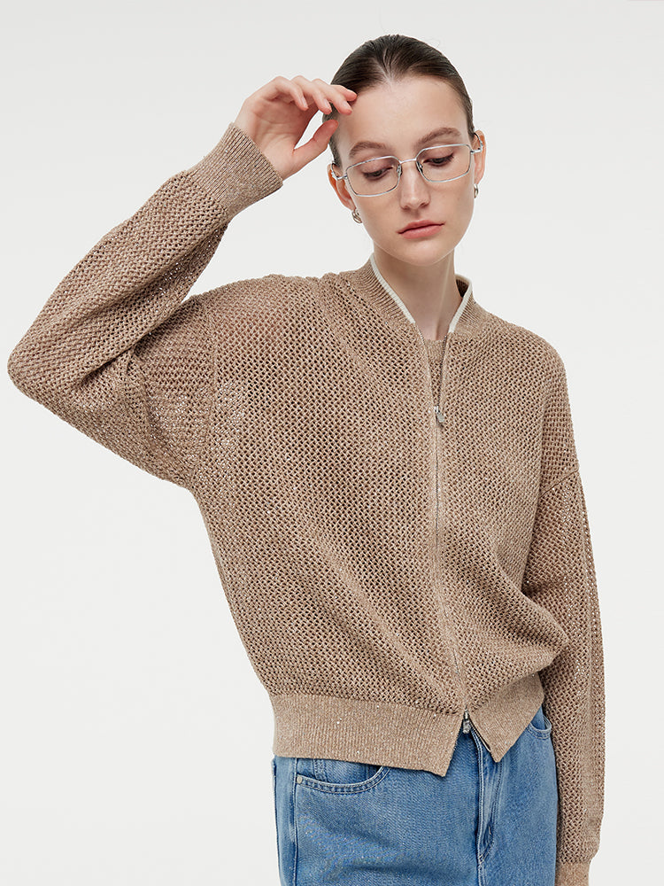 Valmere™ | Linen Zip-Up acket