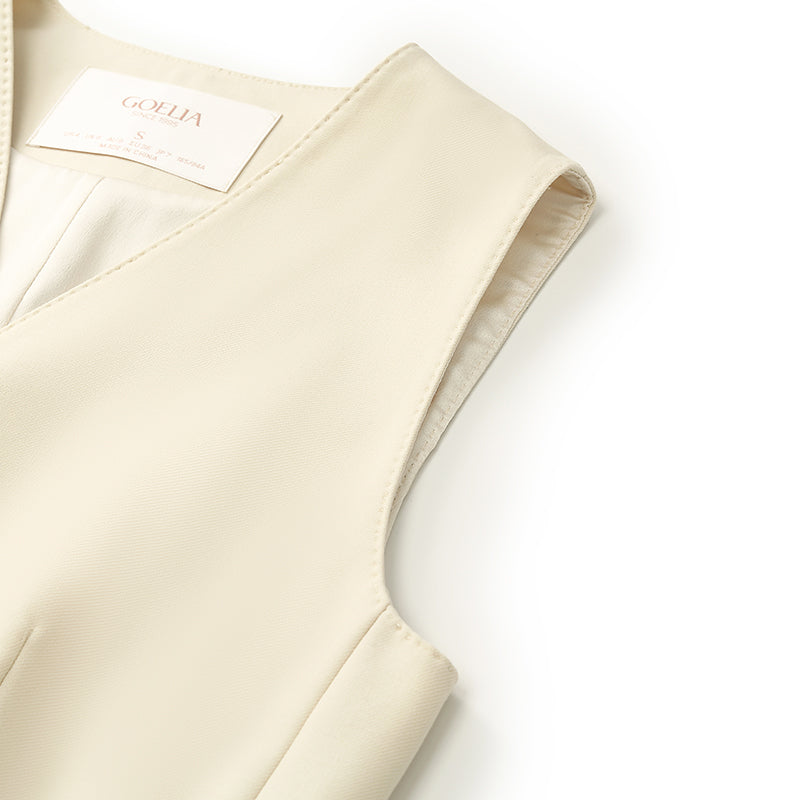 Valmere™ | Worsted Wool Single-Breasted Vest