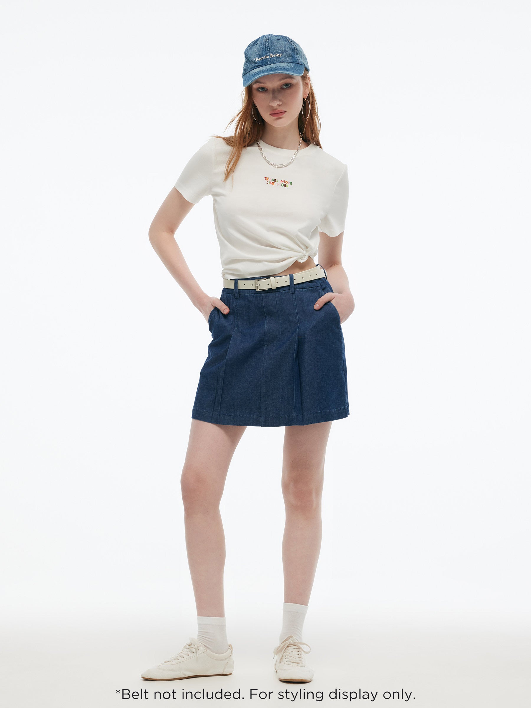 Valmere™ | Denim Pleated Culottes