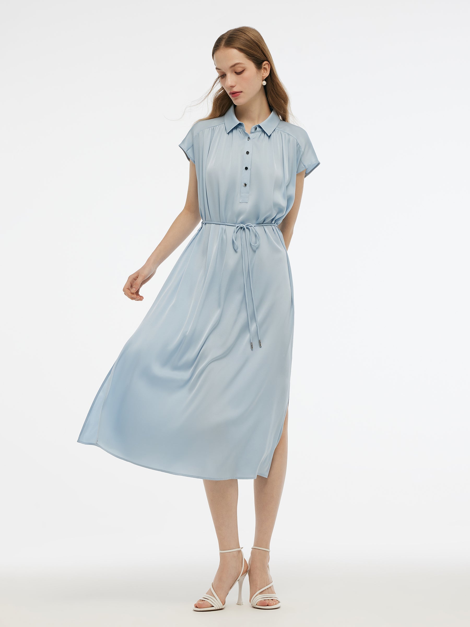 Valmere™ | Silk Stretch Maxi Dress