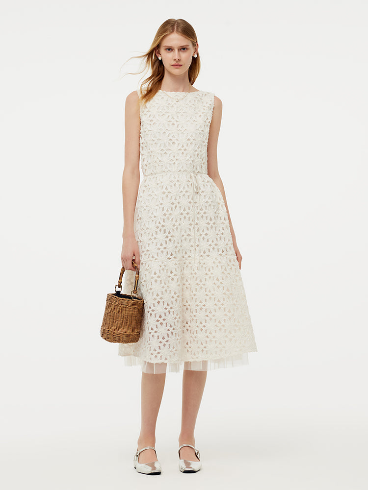 Valmere™ | Vest Midi Dress With Belt