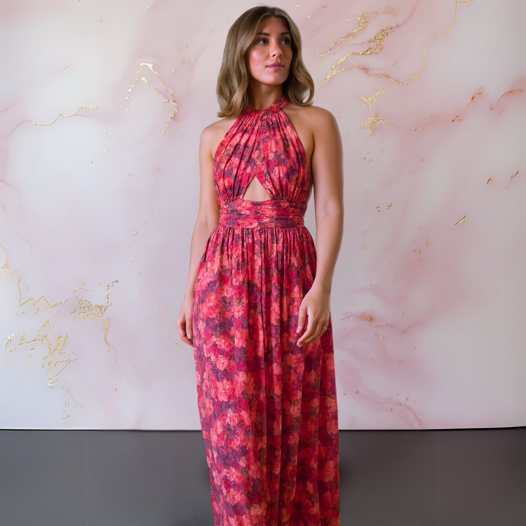 Valmere™ | Vera Elegant Dress with Floral Print