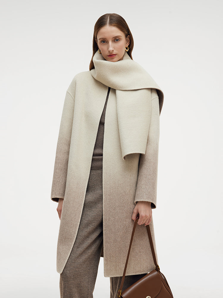 Valmere™ | Wool Blend Gradient Reversible Scarf