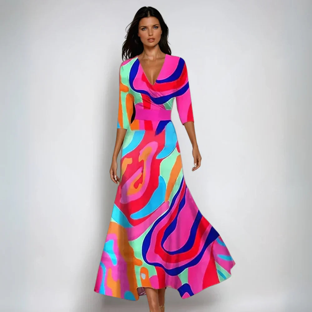 Valmere™ | Chloe Elegant Floral Dress