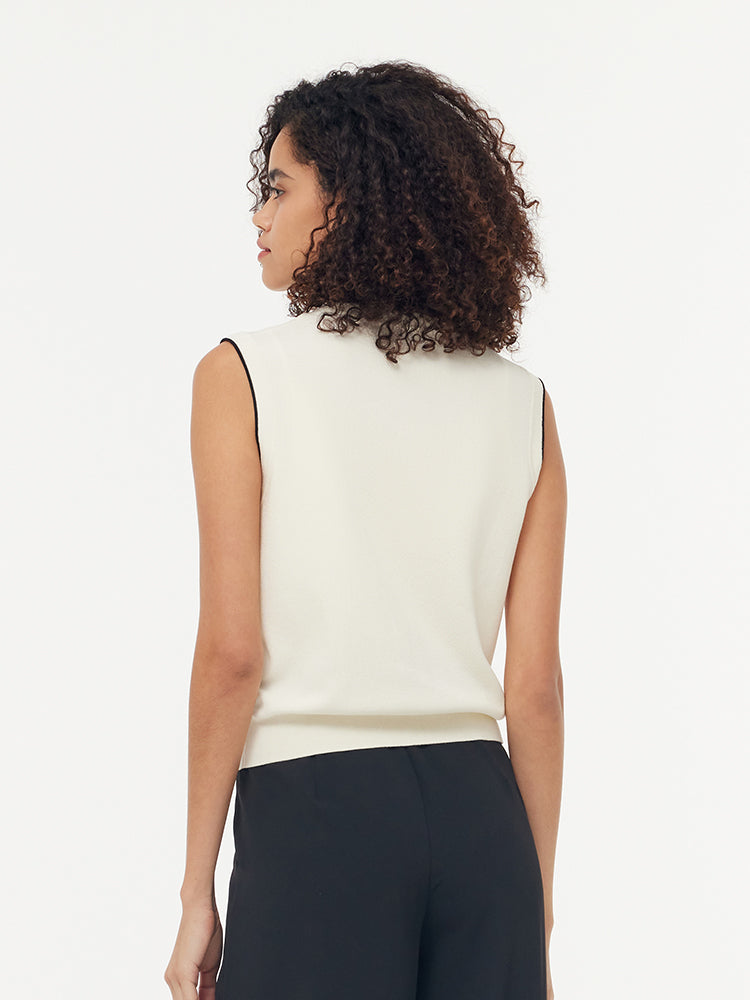 Valmere™ | Contrast Trim Knit Vest