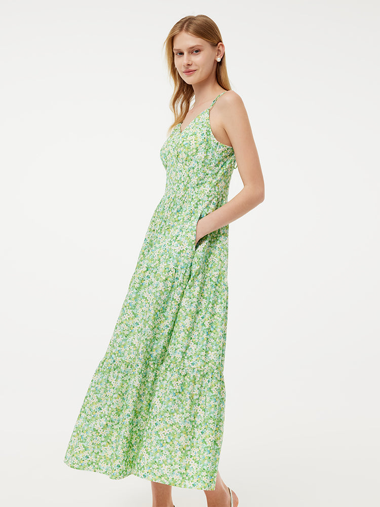 Valmere™ | Cotton Floral Print Maxi Dress