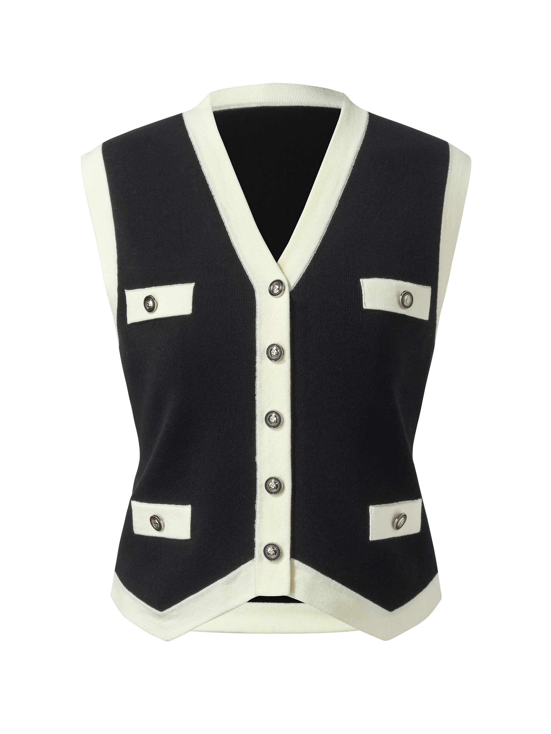 Valmere™ | Tencel Blend Trim Knit Vest