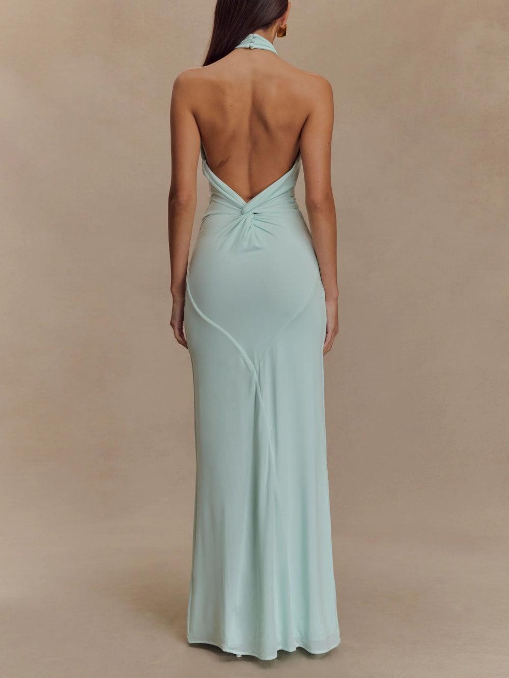 Selene™ | Maxi Dress with American Neckline
