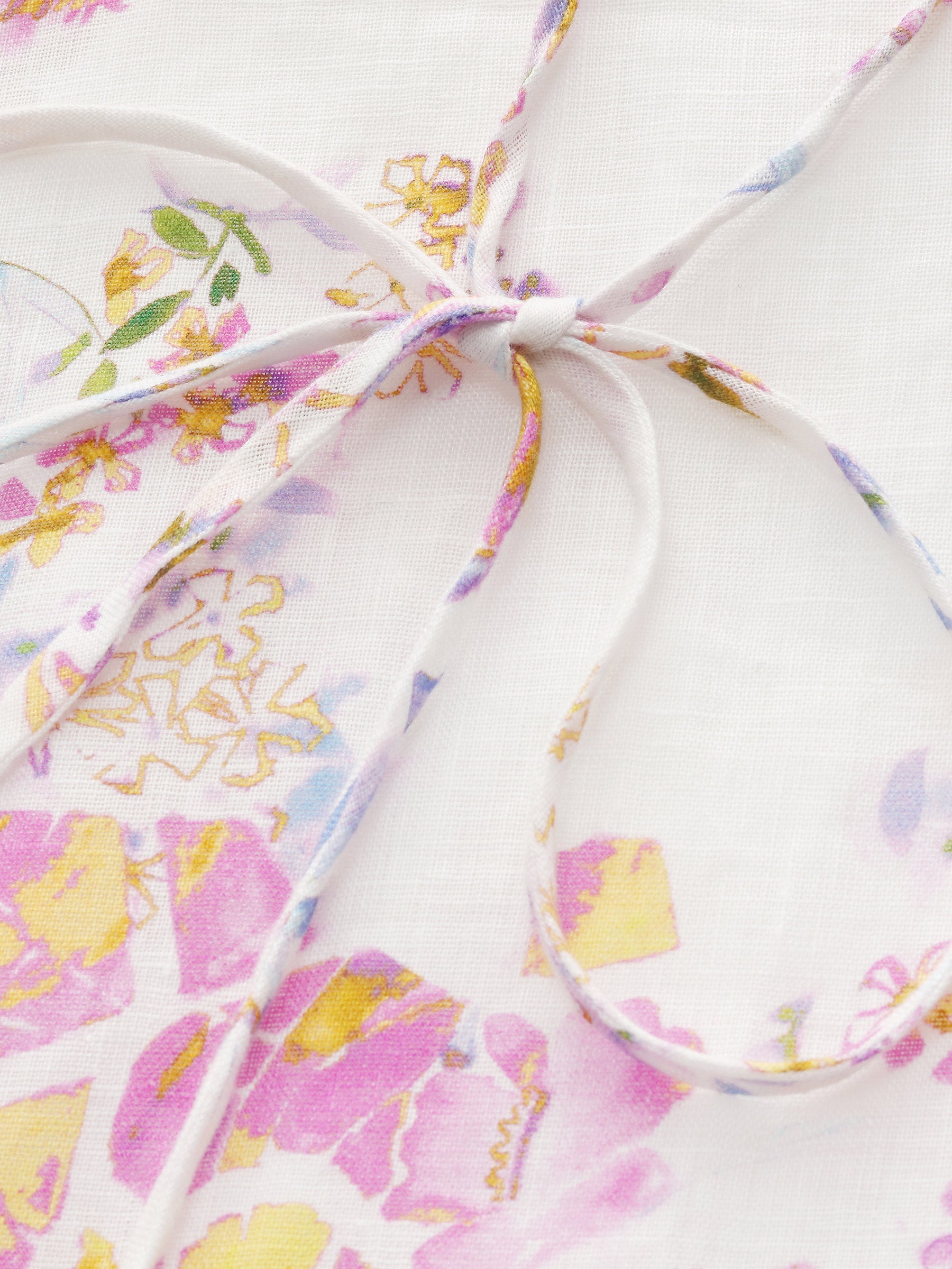 Valmere™ | 100% Linen Rose Print Maxi Dress