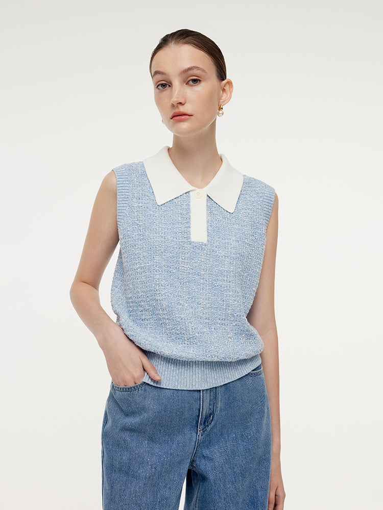 Valmere™ | Knit Polo Tank Top