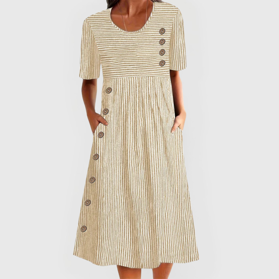 Valmere™ | Wanda Striped Midi Dress