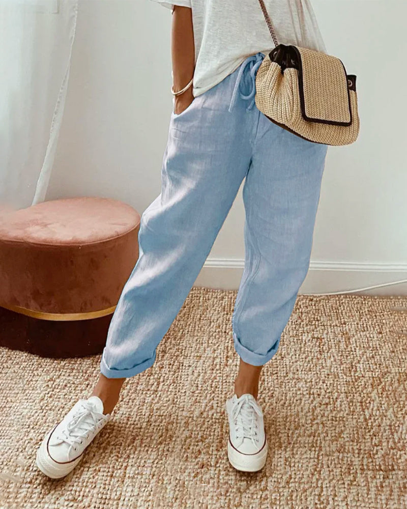 Valmere™ | Carla Elegant Cotton Pants