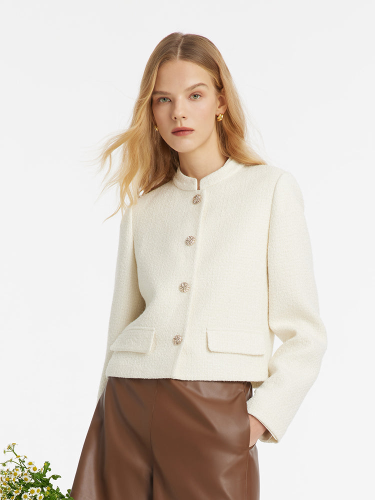 Valmere™ | Wool Blend Single-Breasted Jacket