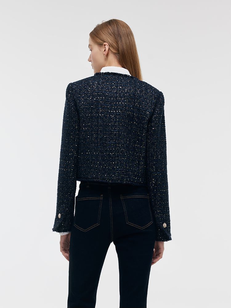 Valmere™ | Wool Blend Crop Jacket
