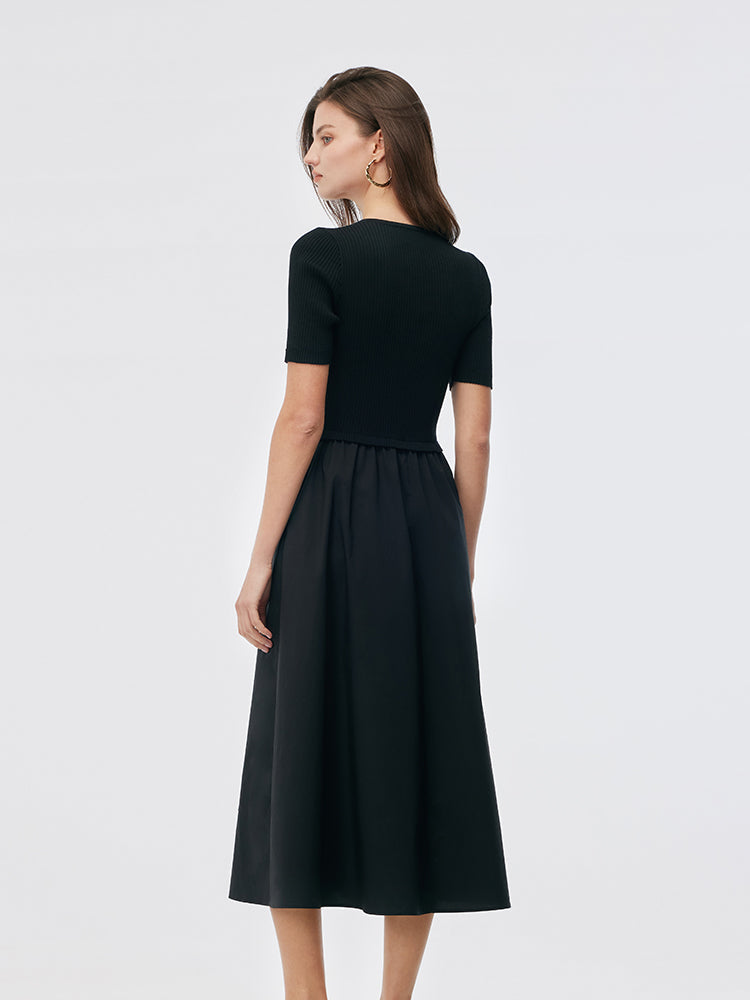Valmere™ | Tencel V-Neck Midi Dress