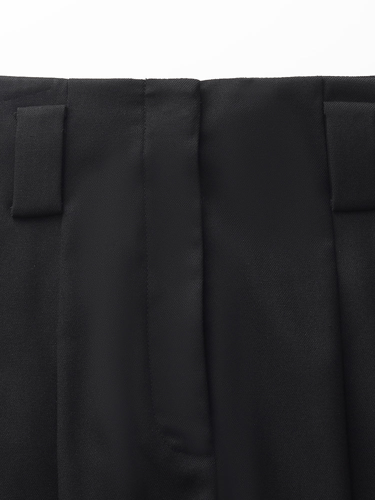 Valmere™ | Black Maxi Skirt With Belt