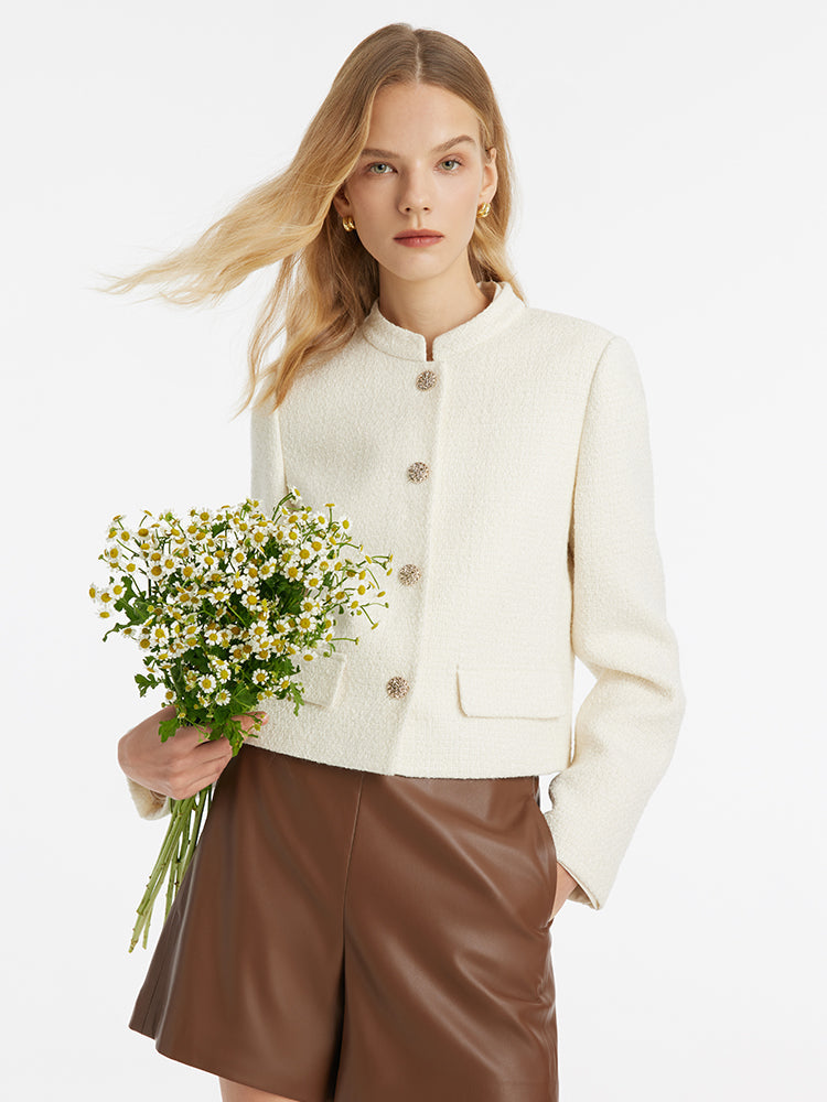 Valmere™ | Wool Blend Single-Breasted Jacket
