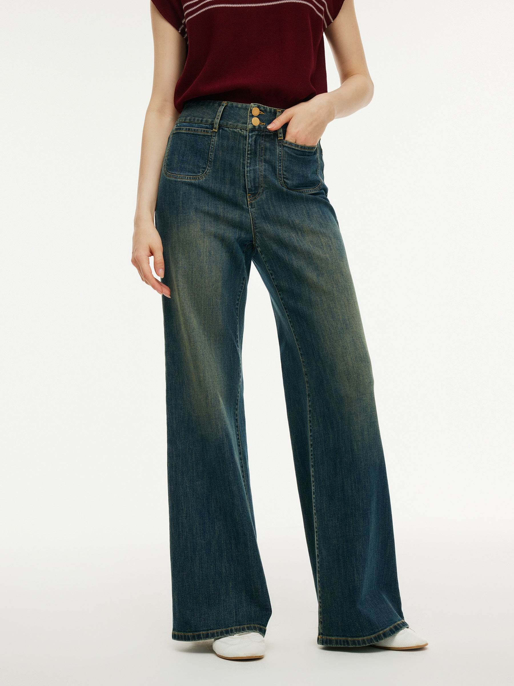 Valmere™ | High-Waisted Flared Jeans