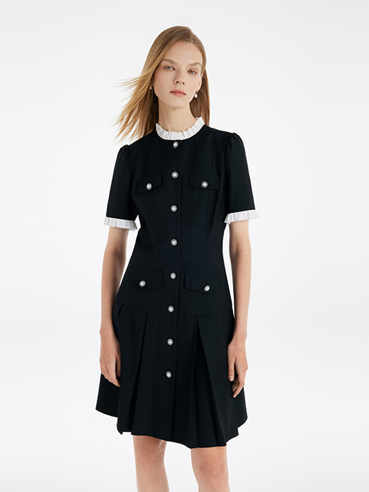Valmere™ | Ruffle Trim Mini Dress