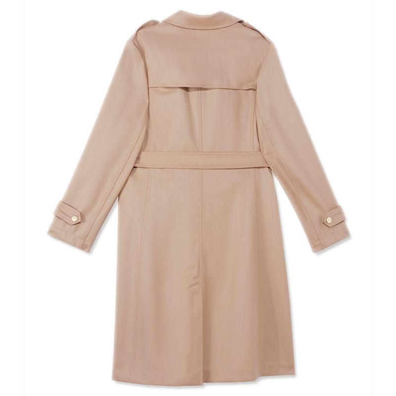 Valmere™ | Woolen Trench Coat With Belt