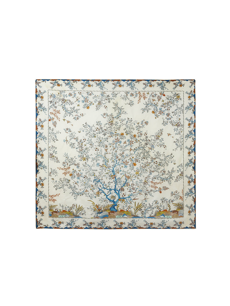 Valmere™ | 90 Square Printed 14 Momme Mulberry Silk Scarf