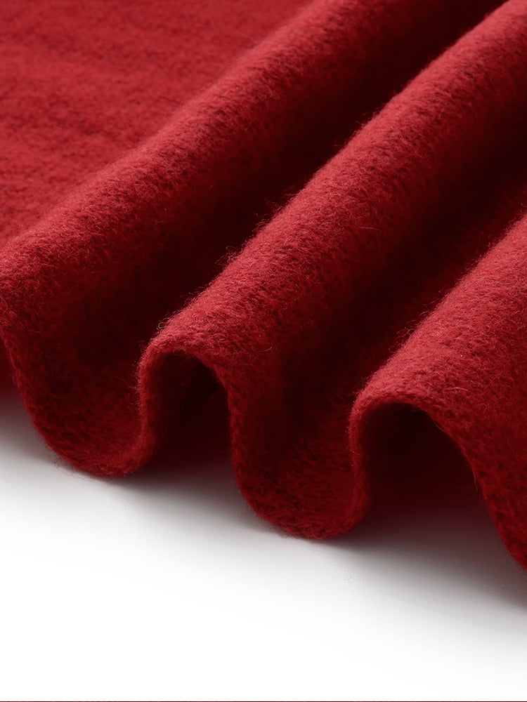 Valmere™ | 100% Wool Fringe Women Scarf