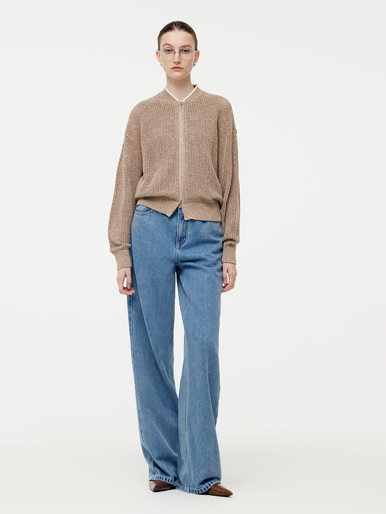 Valmere™ | Linen Zip-Up acket