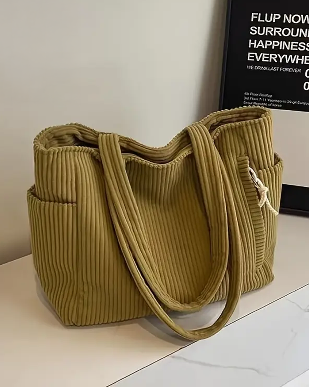 Valmere™ | Tilda Ribbed Shoulder Bag