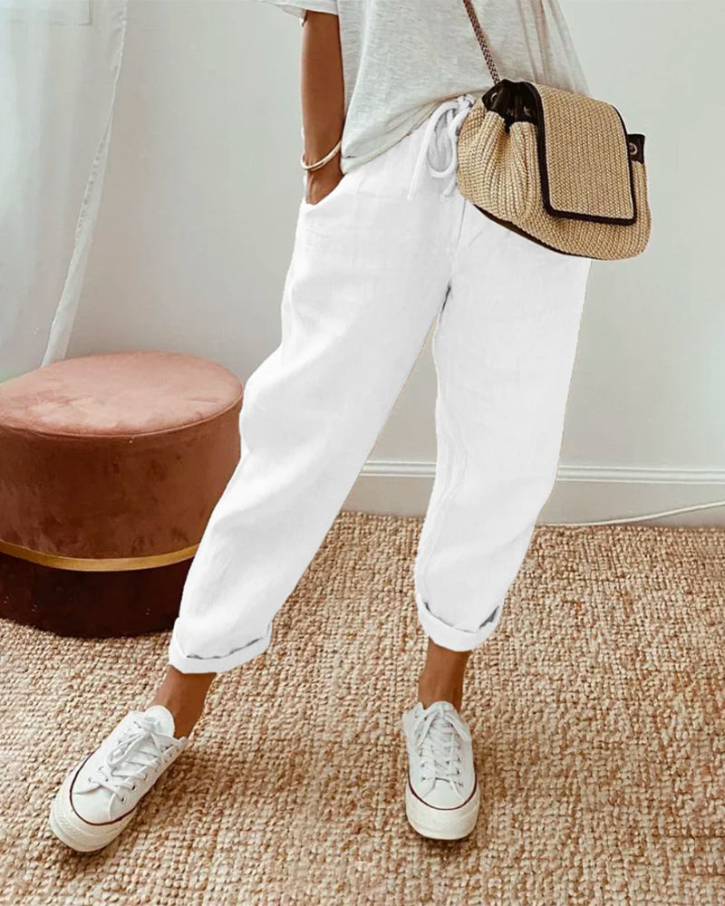 Valmere™ | Carla Elegant Cotton Pants
