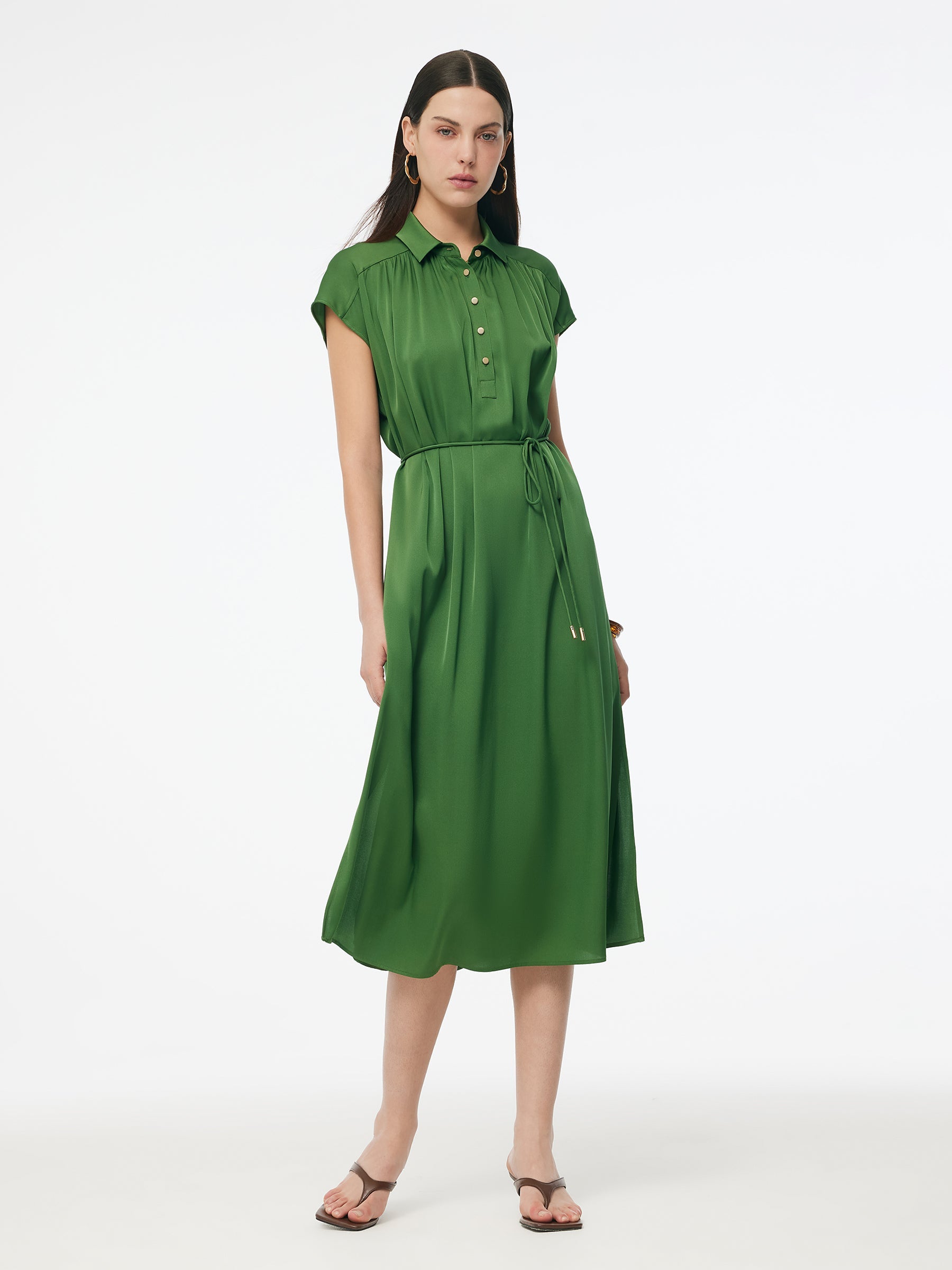 Valmere™ | Silk Stretch Maxi Dress